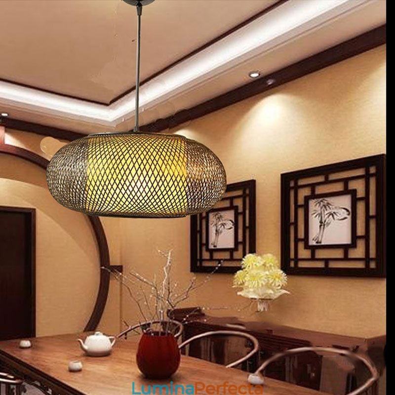 Lampă decorativă din bambus Confort vizual