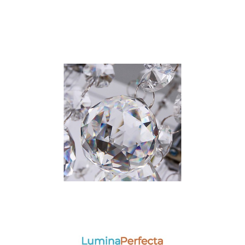 Plafoniera Modern Crystal Living 5 Lumini