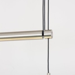 Lampă suspendată modernă, cu 4 lumini, cu abajur din material, înălțime reglabilă