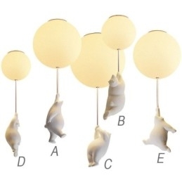 Plafoniera Balon Nordic Acrilic Pendant Copii Copii