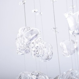 Lampă de suspendare nordică Lampă de suspendare din sticlă Creative Butterfly