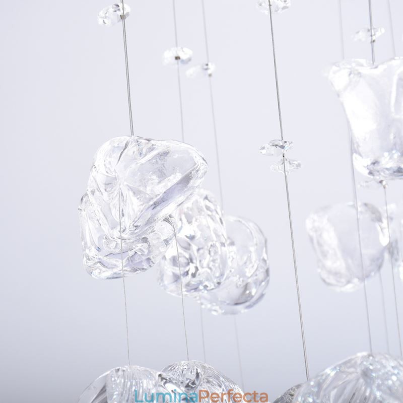 Lampă de suspendare nordică Lampă de suspendare din sticlă Creative Butterfly