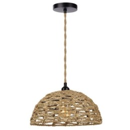 Abajur din frânghie din hârtie țesătă manual 30cm