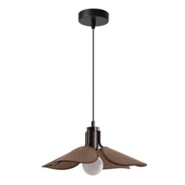 Plafoniera decorativă cu abajur din stofă în stil nordic Wabi Sabi