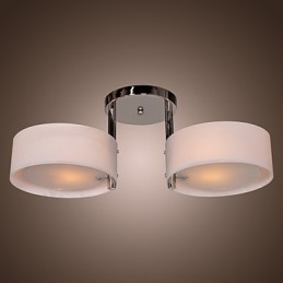 Candelabru modern, contemporan, din metal cromat, montat încastrat