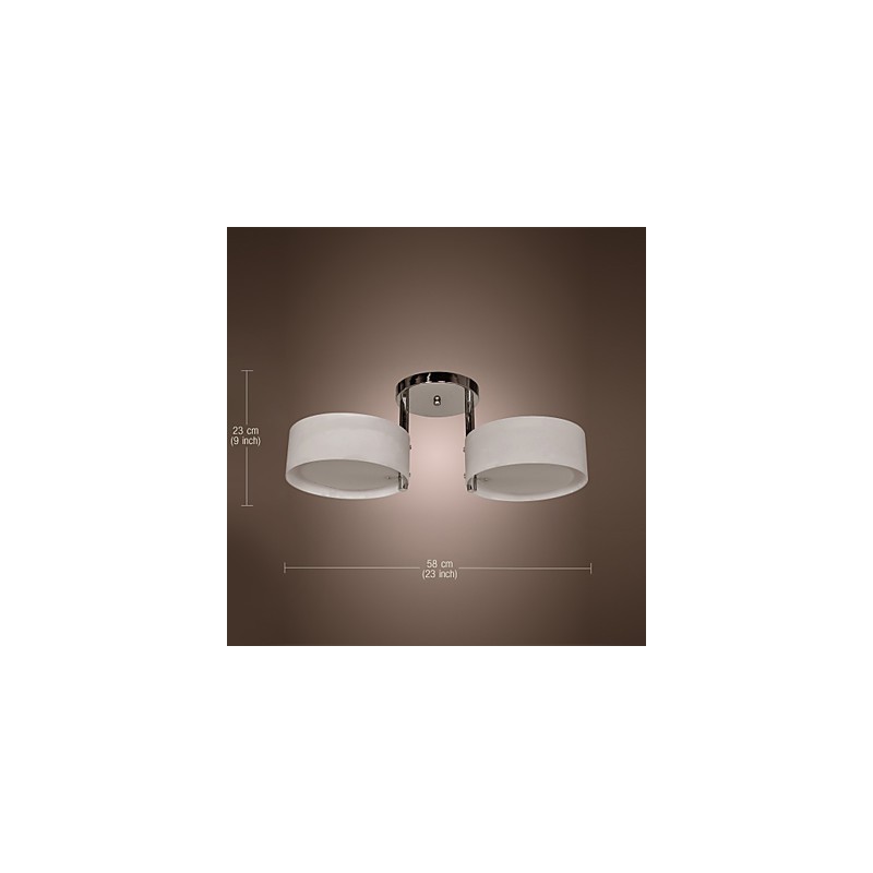 Candelabru modern, contemporan, din metal cromat, montat încastrat