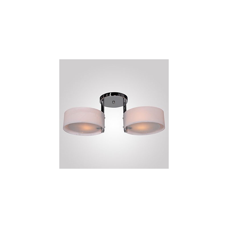 Candelabru modern, contemporan, din metal cromat, montat încastrat