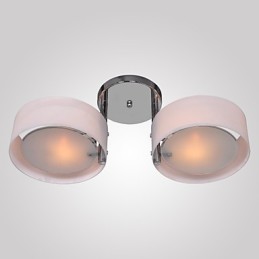 Candelabru modern, contemporan, din metal cromat, montat încastrat