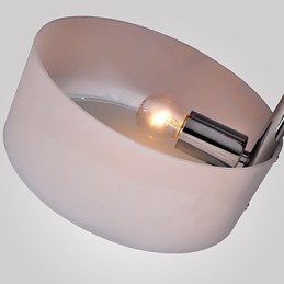 Candelabru modern, contemporan, din metal cromat, montat încastrat