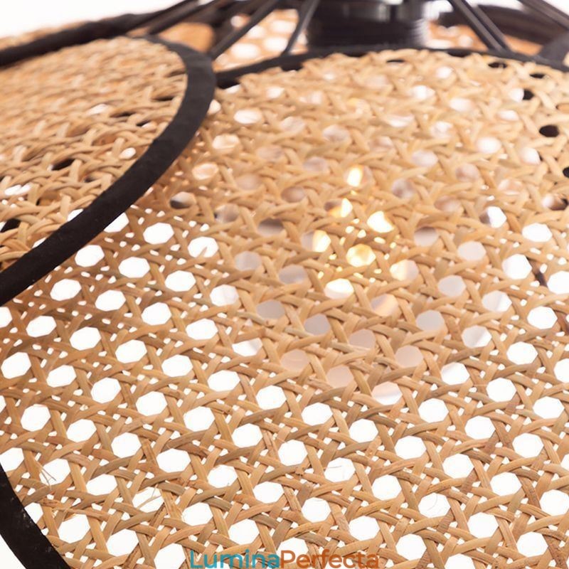 Lampă suspendată Lampă naturală simplă țesută manual