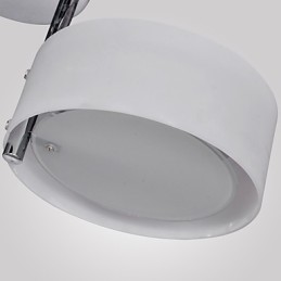 Candelabru modern, contemporan, din metal cromat, montat încastrat