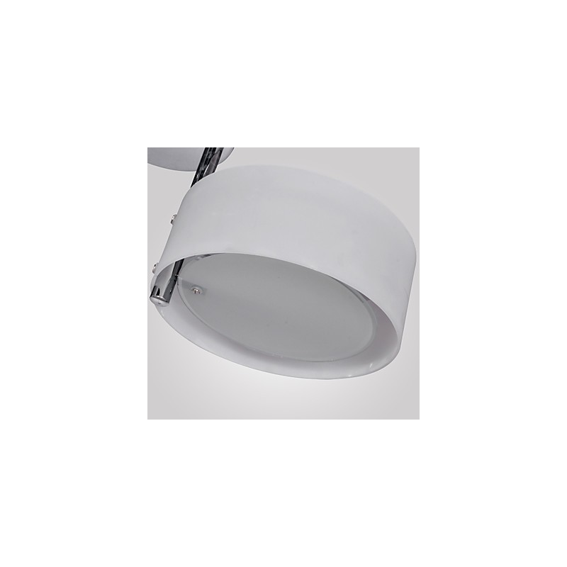 Candelabru modern, contemporan, din metal cromat, montat încastrat