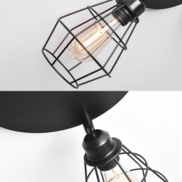 Plafoniera industrială cu montaj încastrat Lampă de tavan cu 3 lumini din metal