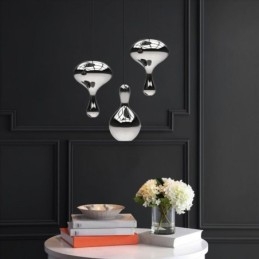 Lampă suspendată creativă, modernă, simplă, din sticlă galvanizată, plafon mică