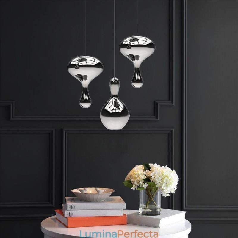 Lampă suspendată creativă, modernă, simplă, din sticlă galvanizată, plafon mică