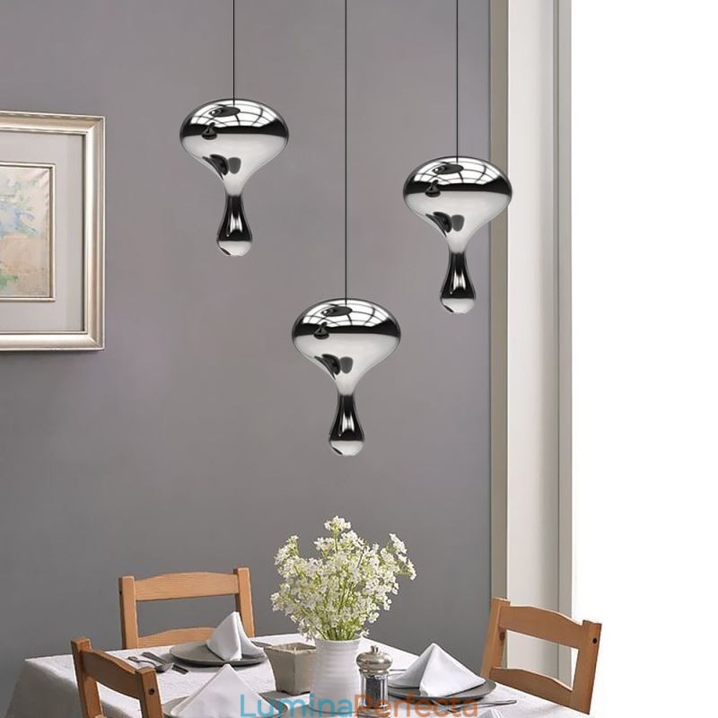 Lampă suspendată creativă, modernă, simplă, din sticlă galvanizată, plafon mică