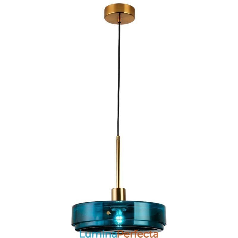 Plafoniera rotundă din sticlă pentru tort, modernă, minimalistă, din fier forjat