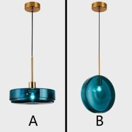 Plafoniera rotundă din sticlă pentru tort, modernă, minimalistă, din fier forjat