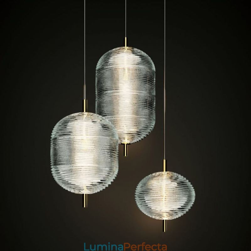 Lampă suspendată Water Ripple Plafoniera modernă, minimalistă, din fier forjat
