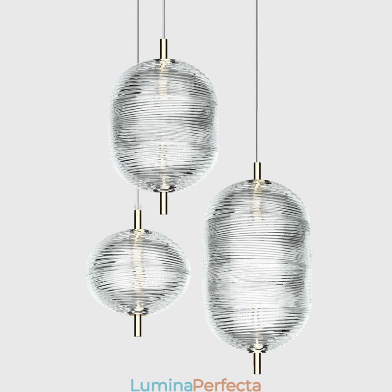 Lampă suspendată Water Ripple Plafoniera modernă, minimalistă, din fier forjat