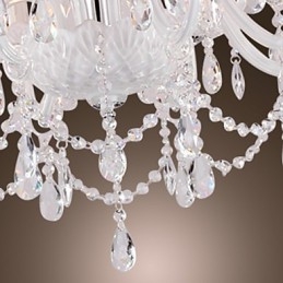 Candelabru Cristal Alb Modern Living 8 Lumini