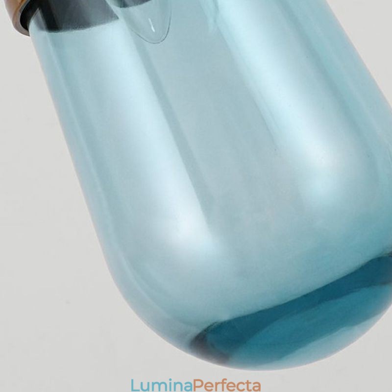 Lampă suspendată din sticlă cu picătură de apă, plafon mică, modernă, minimalistă, din fier forjat