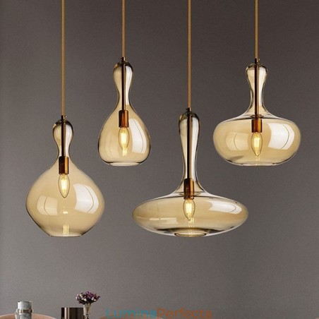 Plafoniera Nordic Glass Shade Amber Plafoniera Nordic Glass Shade Amber