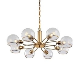 Plafoniera din sticlă, modernă, minimalistă, din fier forjat