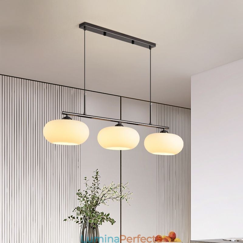 Lampă suspendată din sticlă nordică Plafoniera creativă din fier forjat