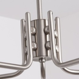 Lampă suspendată din sticlă nordică Plafoniera creativă din fier forjat