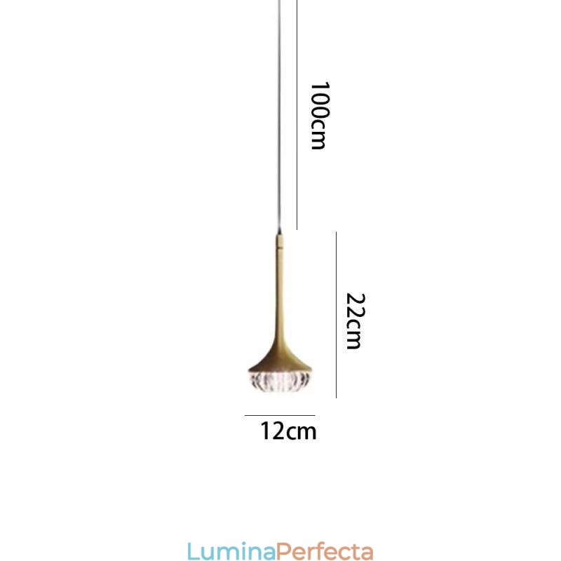 Plafoniera din sticlă modernă din fier forjat