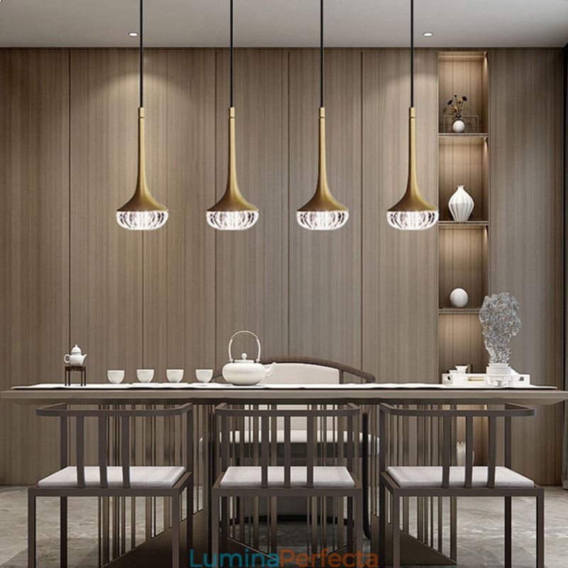 Plafoniera din sticlă modernă din fier forjat