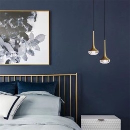 Plafoniera din sticlă modernă din fier forjat