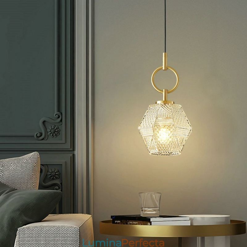 Lampă suspendată modernă Iluminat pentru casă din sticlă Lampă suspendată creativă