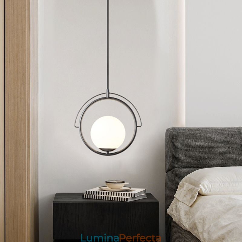 Lampă suspendată cu bile de sticlă Decor Lampă suspendată pentru casă