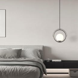 Lampă suspendată cu bile de sticlă Decor Lampă suspendată pentru casă