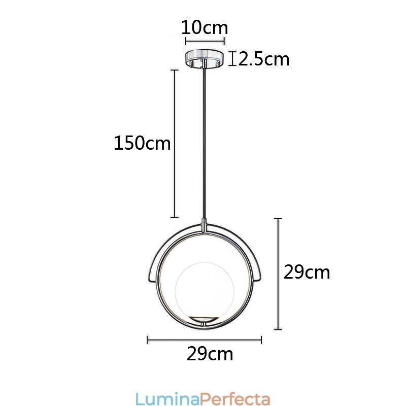 Lampă suspendată cu bile de sticlă Decor Lampă suspendată pentru casă