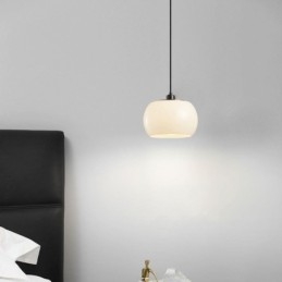 Lampă suspendată modernă din sticlă Pumpkin Design Pendant