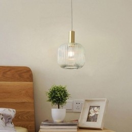 Lampă cu pandantiv modernă cu o lumină din sticlă