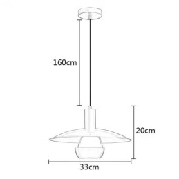 Lampă suspendată din aur periat Lampă suspendată cu un singur cap