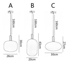 Lampă suspendată modernă Lumini suspendate simple creative din sticlă