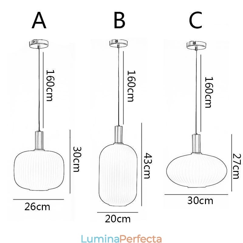 Lampă suspendată modernă Lumini suspendate simple creative din sticlă