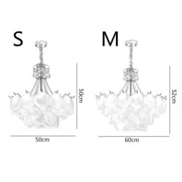Lampă suspendată din sticlă europeană Post Modern Scallop suspendată