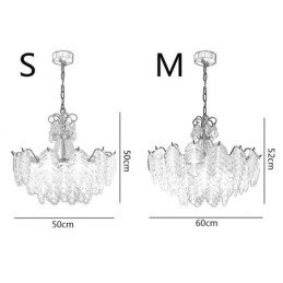 Lampă suspendată elegantă din sticlă Leaf