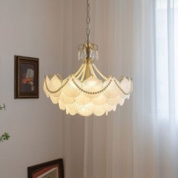 Lampă suspendată din sticlă europeană Lampă suspendată elegantă Scallop