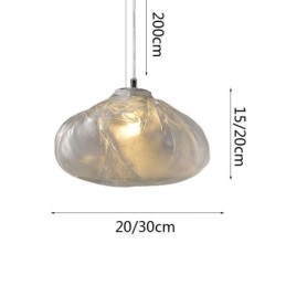 Lampă suspendată nordică creativă Candelabru din sticlă Artă suspendată