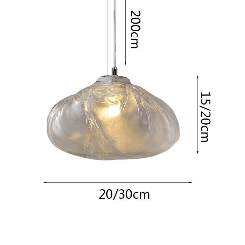 Lampă suspendată nordică creativă Candelabru din sticlă Artă suspendată