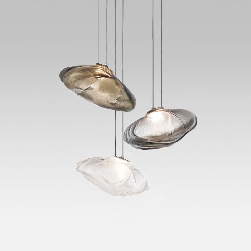 Lampă suspendată nordică creativă Candelabru din sticlă Artă suspendată