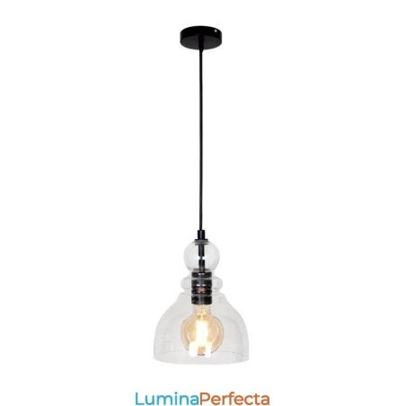 Lampă suspendată modernă din fier Gourd Lampă suspendată din sticlă