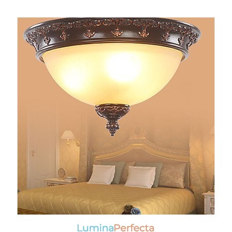 33* Lampă cu dom absorbit în stil rural clasic în stil european